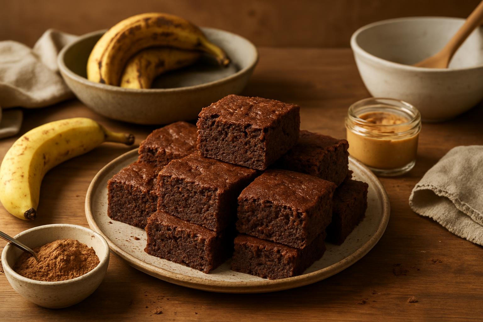 Jak zrobić fit brownie z banana?