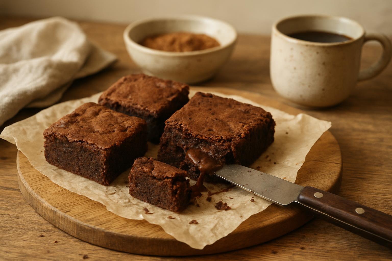 Dlaczego brownie klei się do noża?
